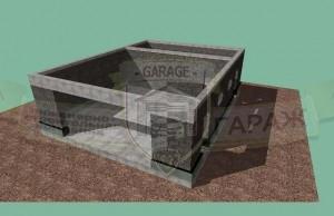 строительство гаража и хозблока - стены из керамзитобетонных блоков