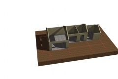 3d-модель стен по каркасной технологии